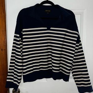 Truth Blue Women’s Collared Long Sleeve Sweater Large